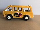 Vintage 1970 TootsieToy Buzy Bee Bus Yellow Made In USA Preowned