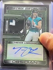 New Listing2023 Trevor Lawrence Color match auto and patch 1/25 Obsidian