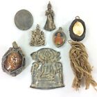 New Listing7pcs Thai Buddha Amulet Pendant Old Coin Magic Talisman Luck Wealth Protect O9