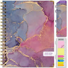 Hardcover AY 2023-2024 Fashion Planner  (Pink Purple Marble)