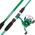 New ListingFishing Rod and Reel Combo Spinning Reel Fishing Gear for Bass and Trout Green