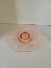 VTG Pink Depression Glass 1.5 Inch Tall Cake Stand