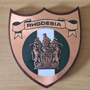 Original Vintage Rhodesian Copper Plaque