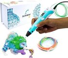 SCRIB3D P1 3D Printing Pen with Display - Includes 3D Pen, 3 Starter Colors
