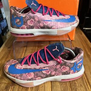 Size 9.5 - Nike KD VI Aunt Pearl 618216-600 Kevin Durant
