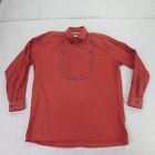 Vintage Old West Bib Shirt Mens Large Red Classic Styles Western Cowboy *