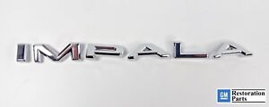 1963 63 Chevrolet Impala Quarter Panel Emblems Chrome Letters GM Licensed (For: 1963 Impala)