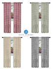 Country Farmhouse Basic Plaid Checkered Window Curtains - Assorted Sizes