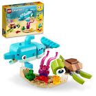 LEGO Creator Dolphin and Turtle 31128 Toy Block Present Animal Animal Boys Girls