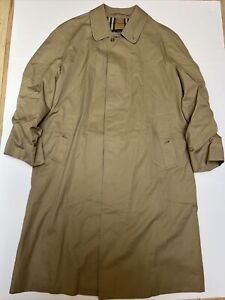 VTG Vintage Burberrys' Mens Long Sleeve Tan Trench Coat Jacket Size 40R