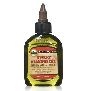 Difeel Premium Natural Hair Care Oil- Sweet Almond Oil 2.5oz 2PK