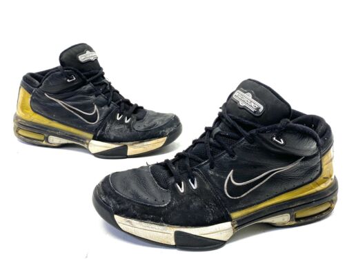 Vintage Nike Air Max Elite Battlegrounds 2001 Black/Gold 308637 Size 13