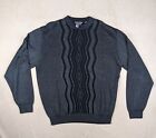 Tulliano XXL Mens Sweater Geometric Gray Tall 3D