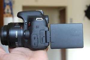 MINT Canon EOS Rebel T6i / 750D DSLR Camera With 50mm 1.8 Lens Lens (2 LENSES)