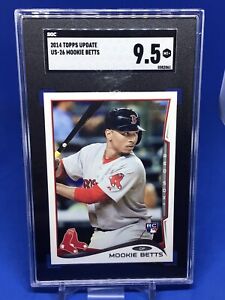 2014 Topps Update Mookie Betts Rookie RC Base SGC 9.5 #US26 Red Sox