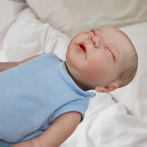 New ListingReborn Baby Boy Newborn Doll Full Body Vinyl Realistic Anatomically Correct 18