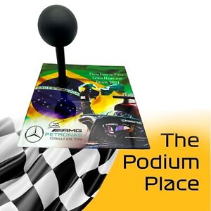 New ListingFormula 1 Lewis Hamilton 2021 Brazil  1:2 Helmet Glass Display Stand 🐐🇬🇧🏁