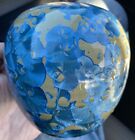 UWHARRIE Blue Crystalline Art Pottery Vase Seagrove North Carolina