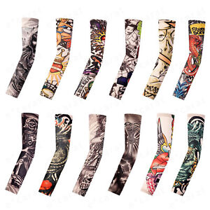 12-Pack Tattoo Cooling Arm Sleeves Cover Basketball Golf Sport UV Sun Protection