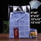 Clear Plastic Bags Resealable Self Seal Cello Bag Lip Tape Poly Apparel T-Shirt