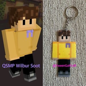 QSMP Wilbur Soot Minecraft Keychain / Magnet / Sprite Perler Quackity SMP DSMP