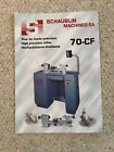 SCHAUBLIN 70-CF Lathe Sales Brochure, Swiss Made, In English, French and German