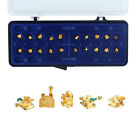 Dental Orthodontic Metal Brackets Braces 24K Gold Plated Roth.022 3 4 5Hook Mini
