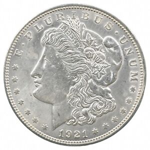 1921 Morgan Silver Dollar - Last Year Issue 90% $1 Bullion *446