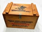 Winchester Ammo Box  Small Arms Ammunition Wooden  Crate Made In USA Excellent