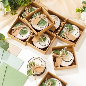Wedding Favors Candle Holders for Guests Bridal Shower Rustic Tealight Candle...