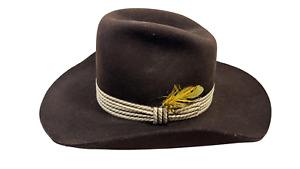Vintage Biltmore Chocolate Western Cowboy Hat Size 7 1/4