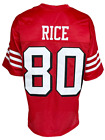 CUSTOM UNSIGNED JERRY RICE RED JERSEY XL