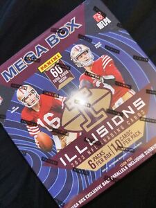 🏈 2023 Panini Illusions Football Mega Box NFL Trading Cards - Factory Sealed