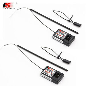 2X Flysky FS-A3 AFHDS2A 2.4G 3CH Receiver for GT2E GT2G Transmitter RC Boat O7S7