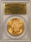 1857-S TY 1 $20 LIBERTY GOLD SS CENTRAL AMERICA GOLD FOIL LABEL PCGS MS-63, PQ++