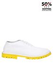 RRP €515 MARSELL Leather Oxford Shoes US6 UK3 EU36 White Logo Made in Italy