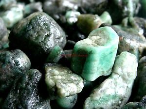 UNSEARCHED NATURAL EMERALD - 2000 CARAT Lots - Gemstone Rough Plus Free Gifts