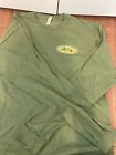 “Size Matters” Fly Fishing Trout Shirt long sleeve Large cotton Green