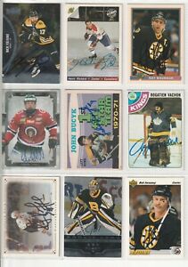 Hockey greats autograph (Lot 9 Cards) Hand Signed