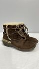 UGG Australia Cove 5178 Women’s Size 8 Brown Suede Leather Ankle Sheepskin Boots