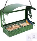 New ListingWindow Bird Feeder, Durable Metal Window Bird Feeders, 2 in 1 Wild Bird Feeder