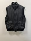 Vintage Lacoste Blacked Out Gator Full Zip Puffer Vest Mens Size 54/6 (XL)