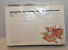 New ListingLONGABERGER  RECIPE CARDS, NEW, 4 X 6, PACK OF 100, SHADES OF AUTUMN, FALL, 1994