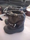 KAMIK Youth Kids Boys Black Waterproof Insulated Winter Snow Boots Size 5