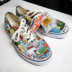 VANS Authentic Peanuts Comics Canvas Snoopy Charlie Brown Sneakers Shoe HTF RARE