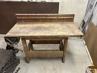 VINTAGE 57” Stanley Sweetheart Cabinet Makers / CARPENTER WORKBENCH Cape Cod