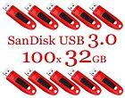 LOT 100x SanDisk 32GB ULTRA USB 3.0 flash drive -SDCZ48-032G 32 GB read 100 MB/s