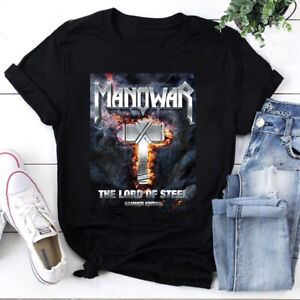 Vintage Manowar Hammer The Lord Of Steel Black T-shirt F89634