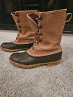 LL Bean Brown 11.5 Inch Maine Hunting Duck Boots Gore Tex Thinsulate USA Size 10