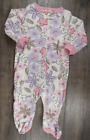 Baby Girl Clothes Nwot Gerber 0-3 Month Colorful Floral Footed Outfit
